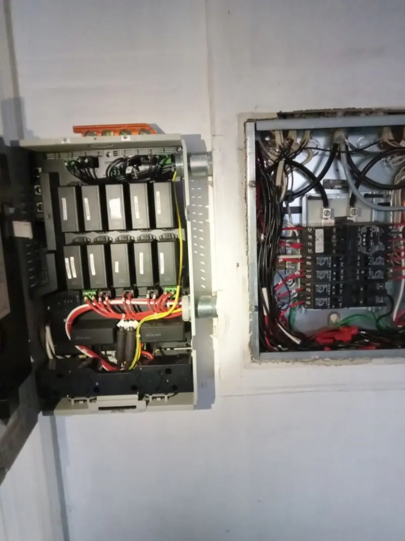 Electrical panel upgrade completed for Landscape Lighting Installation in Brazil